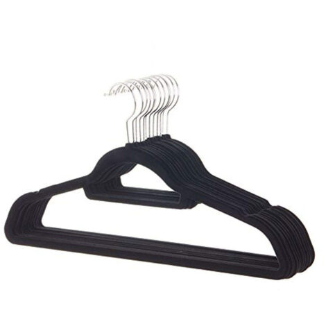 TRADE SHOP - Set 6 Pezzi Gruccia Grucce In Velluto Appendi Abiti Camicie Vestiti Salvaspazio -