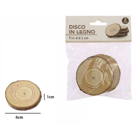 Belle Vous 100pz Dischi Legno Naturale da 10 cm, Spessore 2 mm