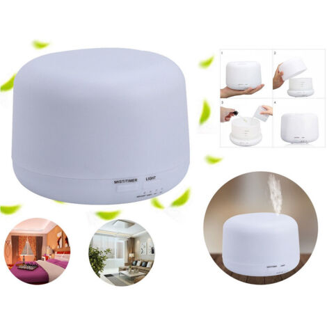 TRADE SHOP - Aromaterapia 7 Led Umidificatore Ad Ultrasuoni Depuratore 300ml Diffusore Aromi -