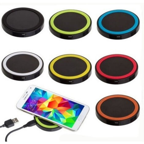 TrAdE Shop Traesio - Portatile Mini Wireless Qi Power Carica Batteria Esterna Caricatore Caricabatter - (1/3)
