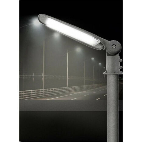 TRADE SHOP - Faro Led Stradale 100 Watt Lampione Armatura Per Esterno Luce Fredda 6500k Ip65 -