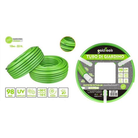 TRADE SHOP - Tubo Per Giardino Irrigazione In Pvc Verde Pompa Acqua 10metri 33ft ø6.5mm 57511 - (1/2)