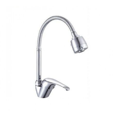 TRADE SHOP - Rubinetto Miscelatore Per Cucina Canna Alta Flessibile Lavello Doccetta 52934 - (1/3)