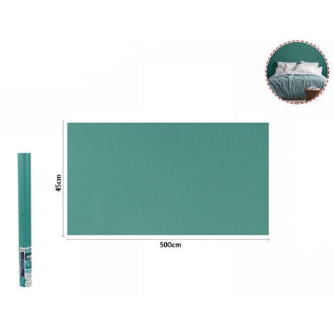 TRADE SHOP - Rotolo Pellicola Adesiva Colore Verde 45cmx5mt Per Mobili Carta Da Parati 71113 -