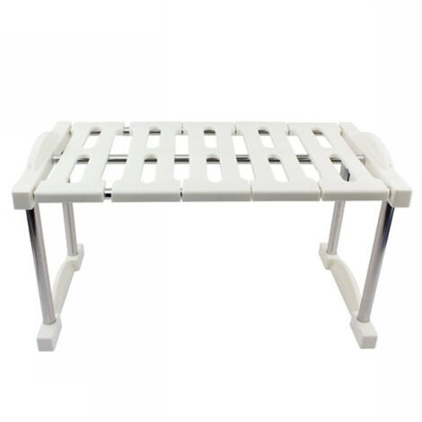 TRADE SHOP - Mensola Sovrapponibile Salvaspazio Impilabile Organizer Cucina Armadio Mobili 20 -