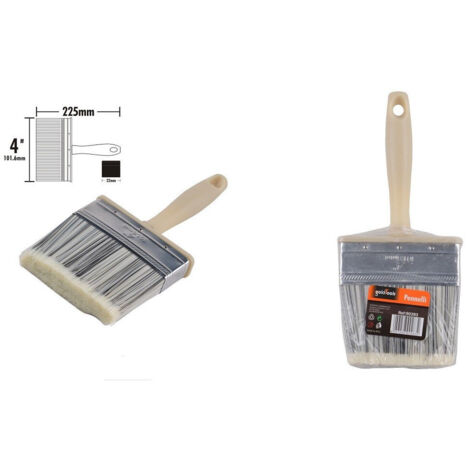 TRADE SHOP - Pennello Pittura 4" Da 225 Mm Pennellessa Per Soffitto Pareti Imbianchino 90283 -