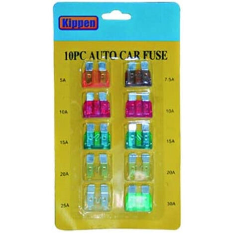 Set 6 Fusibili Lamellari con Spia a Led, 12/32V - 10A Vendita Online