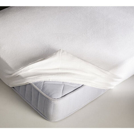 TRADE SHOP - Copri Materasso Matrimoniale Spugna Idrorepellente Traspirante 180x200+25cm -