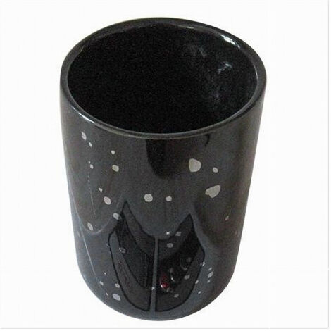 Bicchiere da acqua Chevron, nero