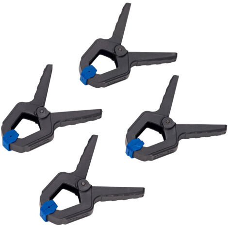 TRADE SHOP - Set Di 4 Morsetti Morsetto Strettoio Pinza A Molla In Plastica - (1/2)