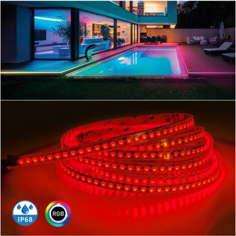 SUAVER Striscia LED Solare Esterni 10m 240LED luminosa solare Impermeabile flessibile nastro LED con telecomando a 8 modalità,Catena Luminosa decorazione per giardino,alberi di Natale (Bianco caldo