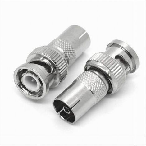 Adattatore N Maschio A BNC Femmina Oiyagai (2 Pezzi): Connettore RF Coassiale Per Antenna E Radio Walkie Talkie, 50 Ohm.