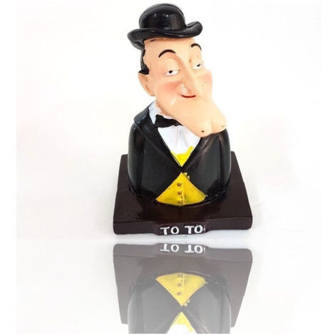 TRADE SHOP - Statuina Napoletana Portafortuna Decorazione Busto Di Totò In Resina Da 9 Cm -