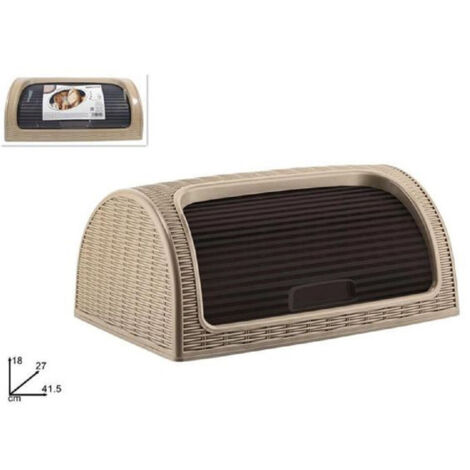 Espositore per pane con scaffale in metallo e legno da forno