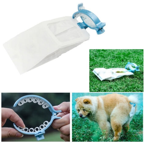 TRADE SHOP - 20 Sacchetti Con Pinza Clip Coda Bustine Tg S/m Per Escrementi Raccolta Feci -