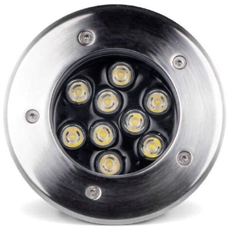 TRADE SHOP - Faretto Led Segnapassi Watt Giardino Ip65 Calpestabile Per Esterno Impermeabile - -Bianco Freddo-9 Watt