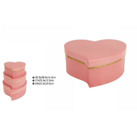 GINLEBO Scatole Regalo A Forma Di Cuore Per San Valentino - Confezione Da 24 Pezzi, 12,4x11,9x3,8 Cm, Con Nastri - Per Bomboniere, Dolcetti, Feste Scolastiche - 5