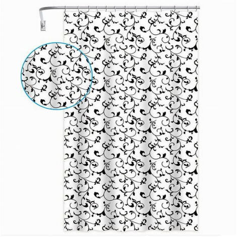 Tenda Da Doccia Impermeabile Antimuffa Realizzata In Tessuto 100 - Foto 11