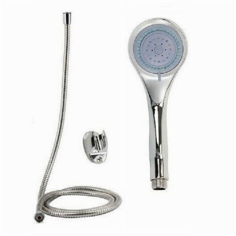 Cleafe - Kit Doccetta Rotonda Doccino Soffione Doccia Con Laccio 1,8mt Staffa Bagno 59177 - (1/2)