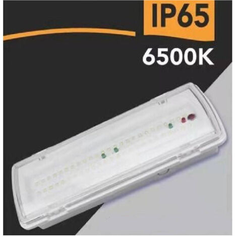 TRADE SHOP - Lampada Led Emergenza Anti Blackout Esterno Ip65 3.5w 400lm 3 Ore Autonomia -