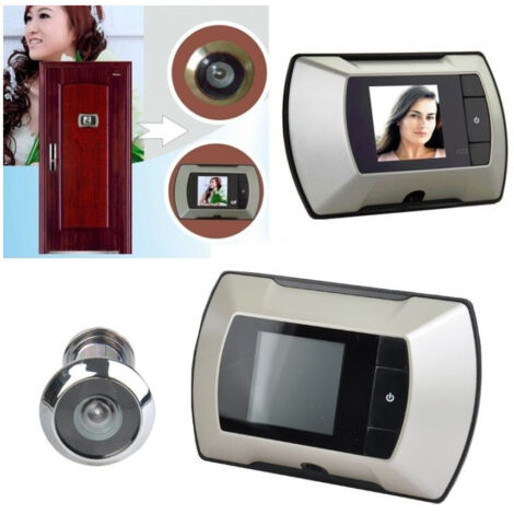 TRADE SHOP - Spioncino Elettronico Telecamera Display Digitale Scatta Foto Colori Lcd 2,4" -