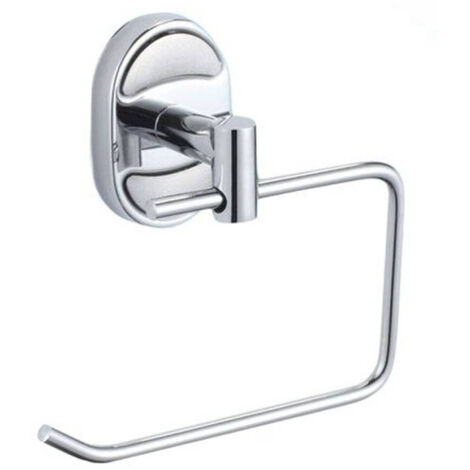TRADE SHOP - Porta Rotolo Carta Igienica Fissaggio A Parete Bagno Ovale 13 X 11 Cm 52013 -
