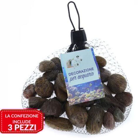 Pietre Decorative Nere 1.35 Kg - Ciottoli Per Vasi, Acquari E Terrari 2.5-3 Cm - Foto 4