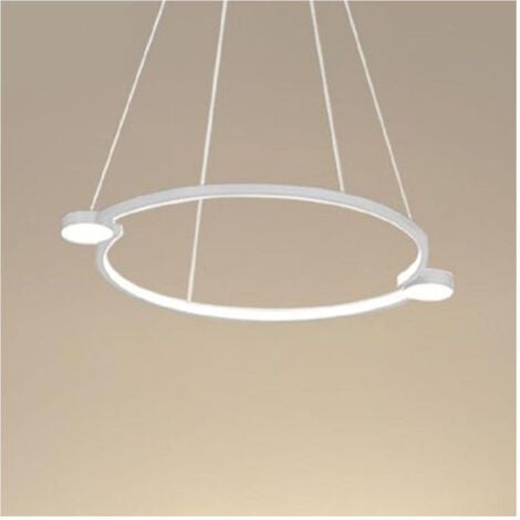 Lampadario Sospensione Cerchio Tortora 30cm - Made In Italy Con Portalampada E27 - Foto 9