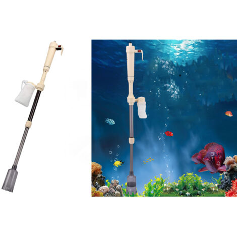 TRADE SHOP - Aspirarifiuti Multi Sifone Campana Vac Handy A Batteria Per Acquario As-615 -
