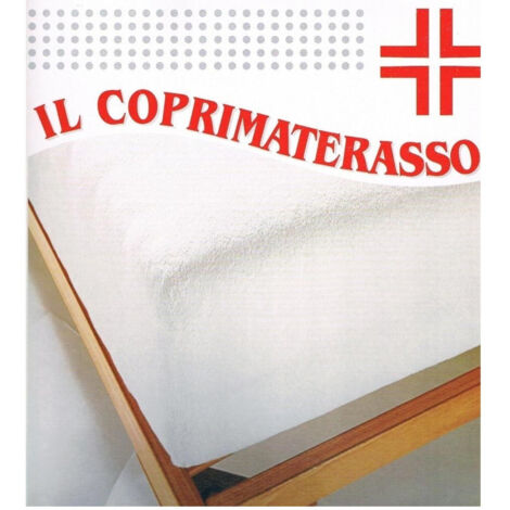 TRADE SHOP - Coprimaterasso Sanitario Impermeabile 2 Piazze Angoli Elastici 170x195cm -