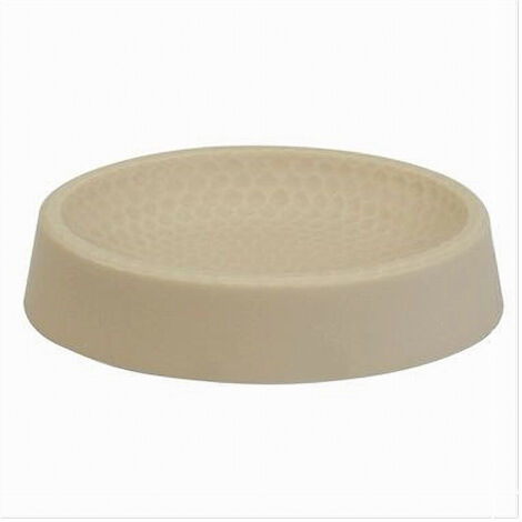 TRADE SHOP - Piattino Per Sapone Beige Lavorato Portasaponetta Moderno Accessorio Bagno 79792 -