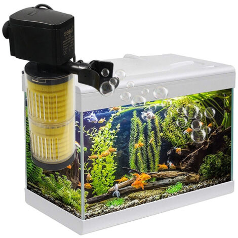 TRADE SHOP - Filtro Immersione Acquario Acqua Dolce E Salata 1200l/h Pompa Interna Fk-1502 -