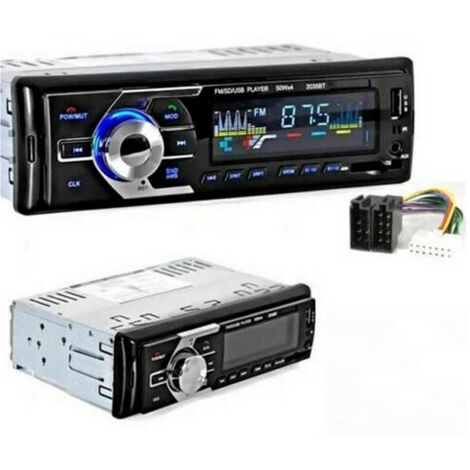 TRADE SHOP - Autoradio Stereo Per Auto Bluetooth Radio Fm Musica Mp3 Sd Usb Mmc Card 2035bt -