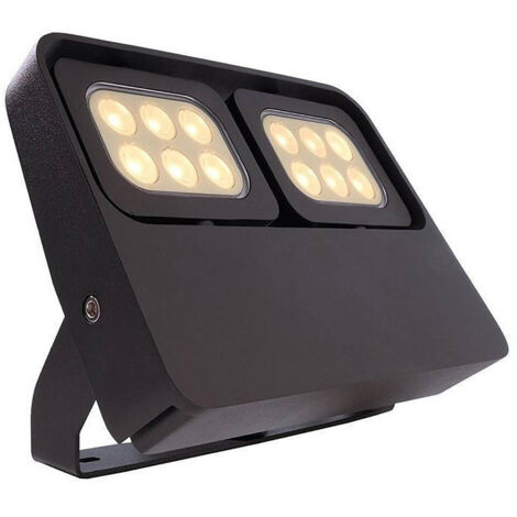 Faretti Led Doppio TrAdE Shop Traesio - Faretto Led 12w Doppio Diffusore Orientabile Faro ...