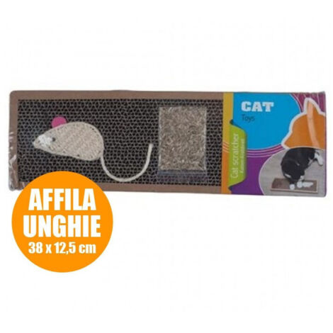 TRADE SHOP - Tiragraffi Per Gatto Supporto Unghie Gatti 38 X 12,5 Cm Tira Graffi Con Menta - (1/2)