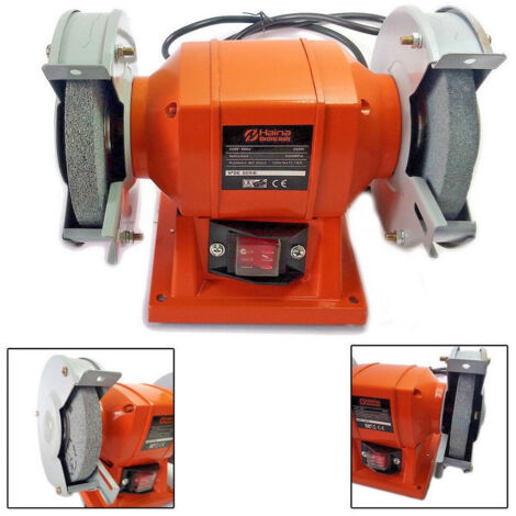 TrAdE Shop Traesio - Smerigliatrice Mola Da Banco 250w 2 Dischi 2 Pietre 125mm Professionale Hn-1206b - (1/5)