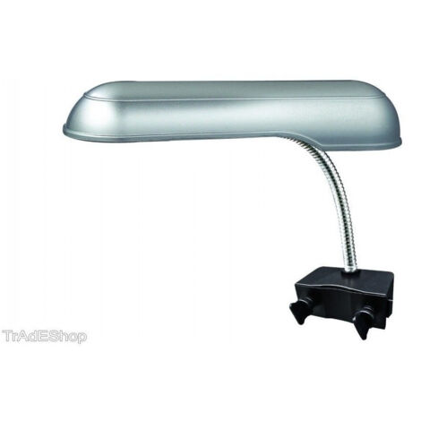 TRADE SHOP - Lampada Alta Lluminosità Bordo Acquario Esterna Morsa Luce Pesci Bianca 7w Xl-7w -