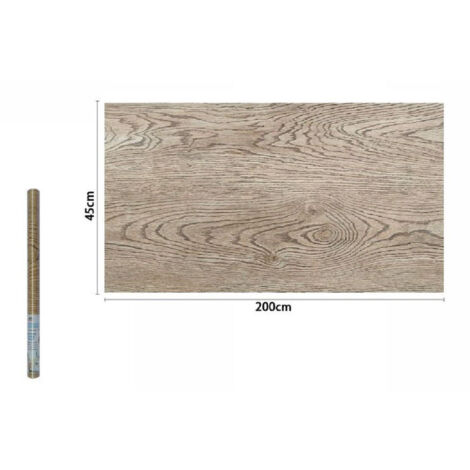 TRADE SHOP - Rotolo Pellicola Adesiva Effetto Legno 45 Cmx2 Metri Mobili Casa Cassetti 71238 -