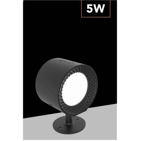 TrAdE Shop Traesio - Lampada Parete Led Luce Fronte Retro Ricarica Usb 3 Colori Luce Orientabile Bd01-3c - Nero (1/5)