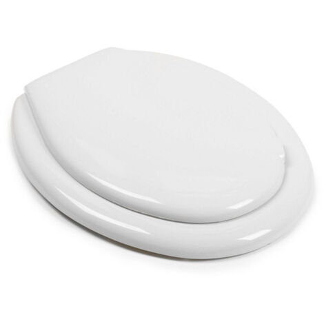 TRADE SHOP - Sedile Coprivaso Wc Water Copriwater Bagno In Pvc Universale Colore Bianco -        3,5
