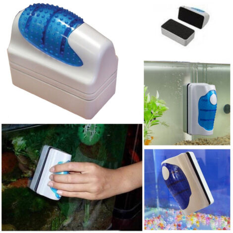 TRADE SHOP - Pulitore Magnetico Tergi Vetro Per Acquario Spazzola Calamita Pulizia Rs-06 - (1/5)