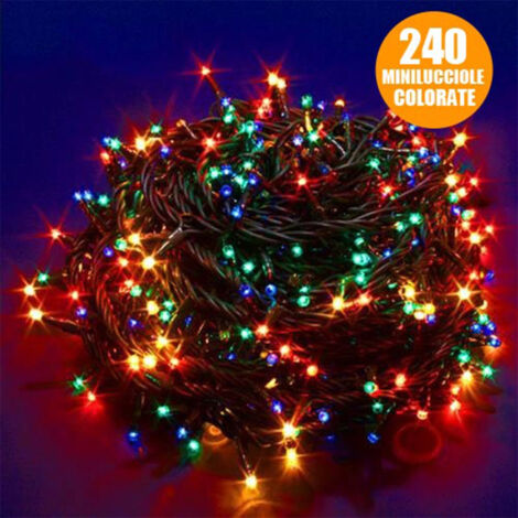 TrAdE Shop Traesio - Catena Luci Natalizia 11 Metri 300 Minilucciole 3 Vie Multicolor Con Controller - (1/3)