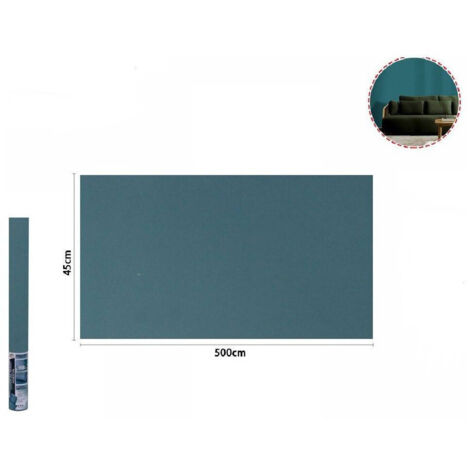 TRADE SHOP - Rotolo Pellicola Adesiva Verde Petrolio 45cm X 5mt Mobili Carta Da Parati 71123 -