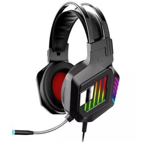 Gaming Headset USB Stereo PC Mit Mikrofon Kopfhörer 7.1 LED Deep Surround Chat E - Foto 4