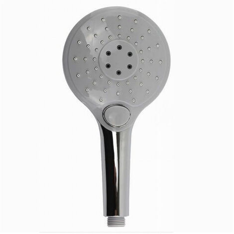 TRADE SHOP - Doccetta Rotonda Doccino Soffione Doccia Cornetta Pulsante 69109 Bagno 13x24 Cm - (1/2)