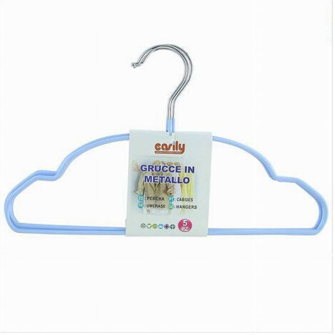 Set Da 90 Grucce Appendiabiti Per Bambini, Antiscivolo, Con Asta E Tacche In Velluto Gancio Girevole Grigio 85442961