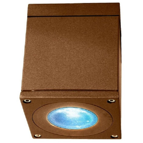 TrAdE Shop Traesio - Plafoniera Faretto Quadrato Soffitto Impermeabile Gu10 Vasca Box Doccia Bagno 230v - Marrone (1/4)