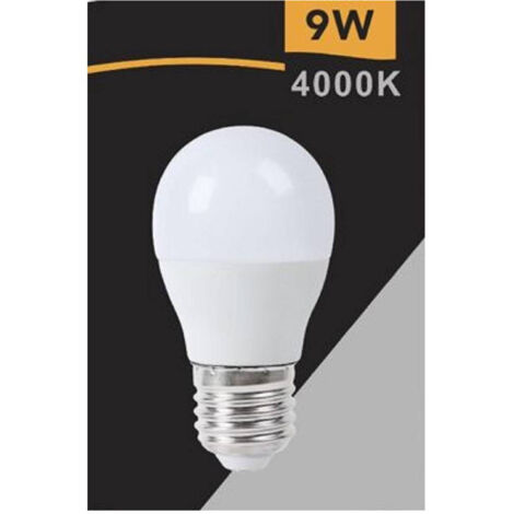 Lampadina LED Tubolare E27 9W - Luce Calda 3000K, 800lm, 25000 Ore - Classe Energetica A+ - Ø37x115mm