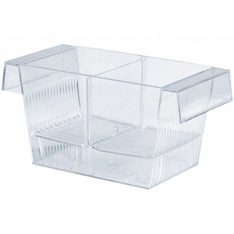 TRADE SHOP - Sala Parto Rigida 3 In 1 Per Riproduzione Pesci Acquario Con Coperchio Divisore -