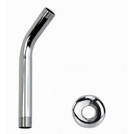 Braccio Di Estensione Per Soffione Doccia NPT, Collo Di Cigno In Acciaio Inossidabile Oro Spazzolato A Forma Di S Per Bagno 91032196